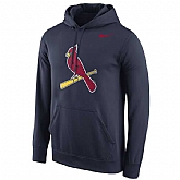 Men's St. Louis Cardinals Nike Logo Performance Pullover Hoodie - Navy Blue,baseball caps,new era cap wholesale,wholesale hats